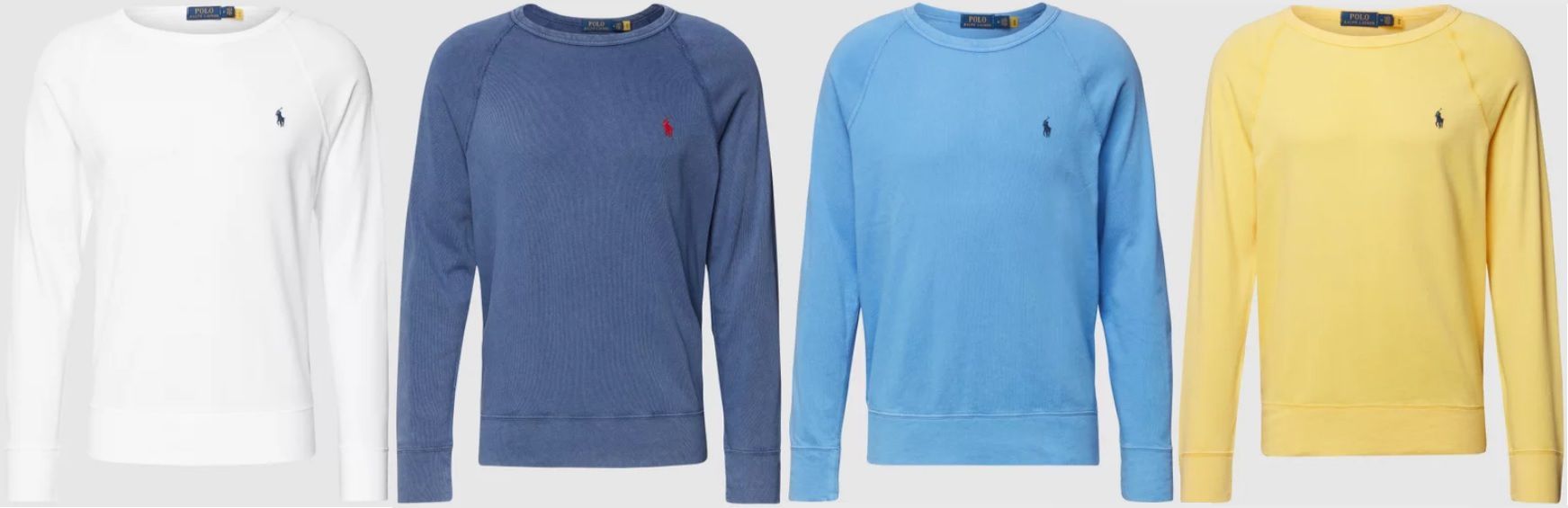 Polo Ralph Lauren Sweatshirt mit Brand Stitching in verschiedenen Farben für 67,99€ (statt 90€)