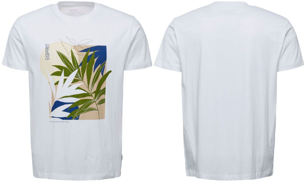 Esprit Regular Fit T Shirts aus Baumwolle   verschiedene Modelle für 8,49€ (statt 12€)