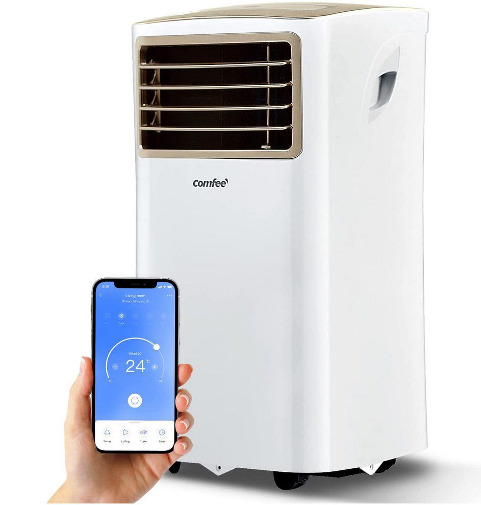 Comfee Mobiles Klimagerät Easy Cool 2.0 mit 7000 BTU & App Steuerung für 194,21€ (statt 239€)