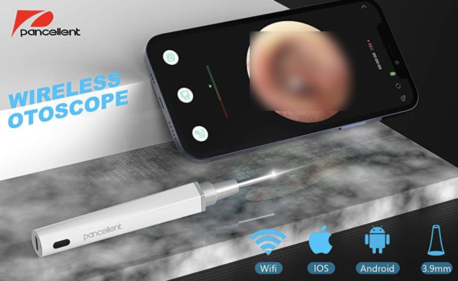 Pancellent digitales Otoskop mit Licht & App Anbindung für 17,94€ (statt 30€)