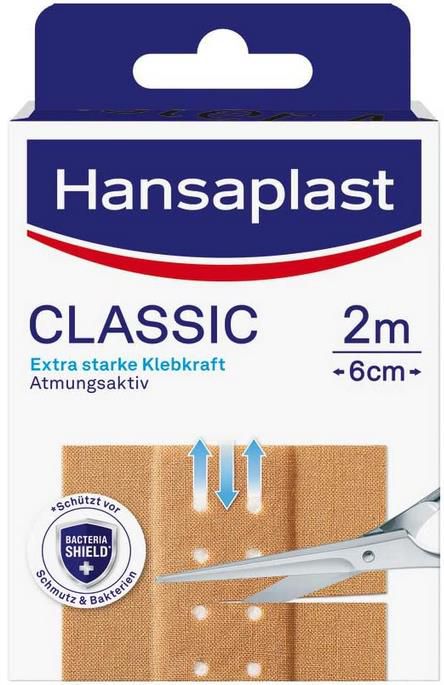 Hansaplast Classic Pflaster, 2 m x 6 cm ab 2€ (statt 3€)