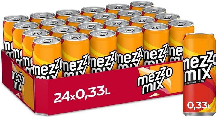 24er Pack Mezzo Mix, 330 ml Dosen ab 16,49€ zzgl. Pfand