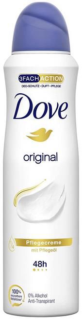 Dove Original Anti Transpirant Deodorant Spray, 150 ml ab 1,27€ (statt 2€)   Prime Sparabo