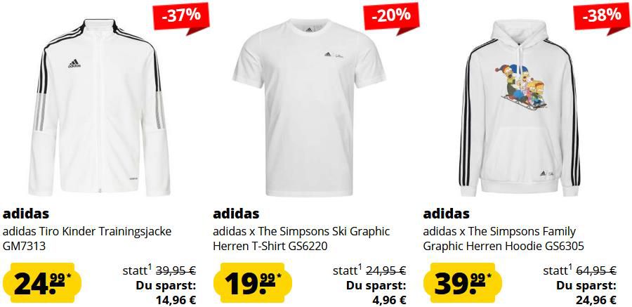 adidas Sale bei SportSpar + keine VSK ab 50€   schon ab 2,99€!