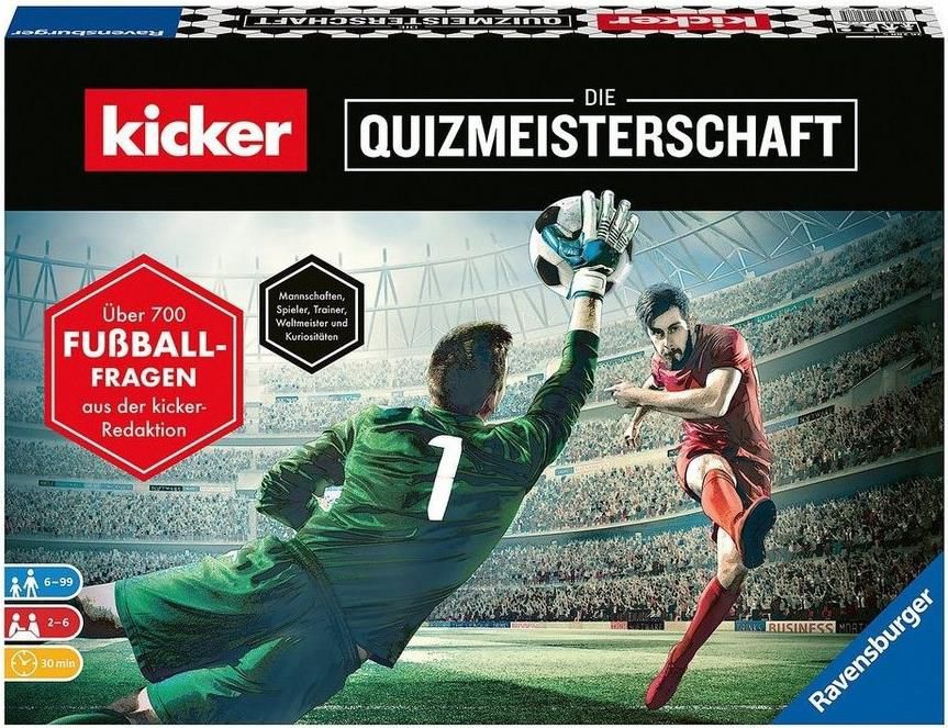 ⚽ Ravensburger kicker   Die Quizmeisterschaft für 9€ (statt 25€)