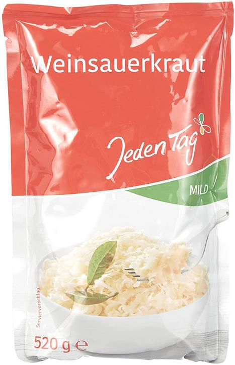 Jeden Tag 520g Beutel Weinsauerkraut ab 0,46€   Prime Sparabo