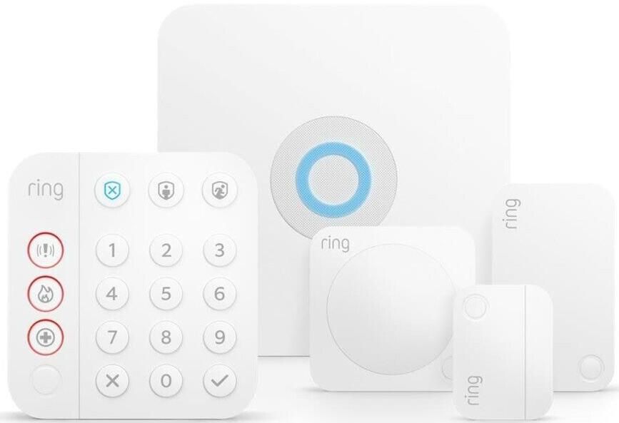 Ring Alarm Set, 2 Generation + Ring Indoor Cam, 5.tlg. für 179,99€ (statt 212€)