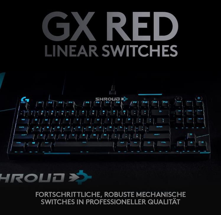 Logitech G PRO TKL Shroud Gaming Tastatur für 99,99€ (statt 118€)