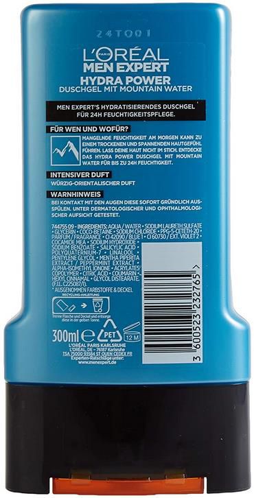 LOréal Paris Men Expert Hydra Power Duschgel, 300ml ab 1,59€ (statt 2€)   Sparabo