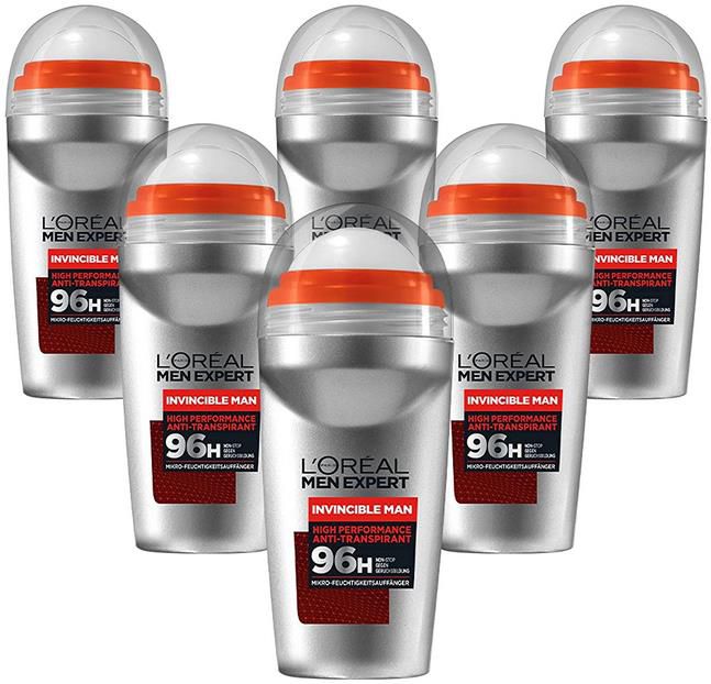 6er Pack LOréal Men Expert High Performance Invincible Man Deo, 50 ml ab 7,92€ (statt 10€)   Prime Sparabo