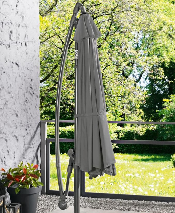 Livarno Home Ampelschirm, 300 x 258 cm in anthrazit für 64,89€ (statt 100€)