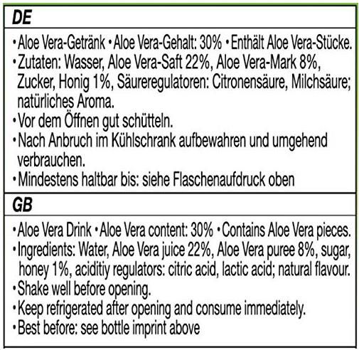 Allgroo Aloe Vera Drink Pur mit Fruchtfleisch und Honig, 1,5l ab 1,82€ (statt 4€)   Prime Sparabo