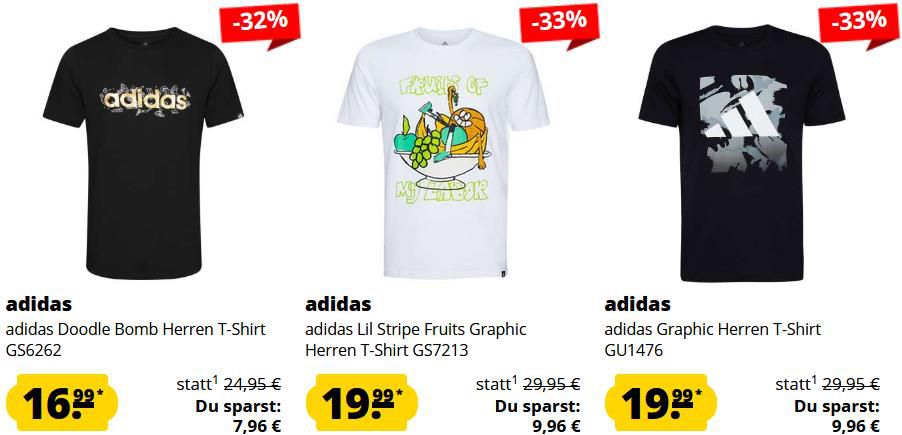 adidas Sale bei SportSpar + keine VSK ab 50€   schon ab 2,99€!