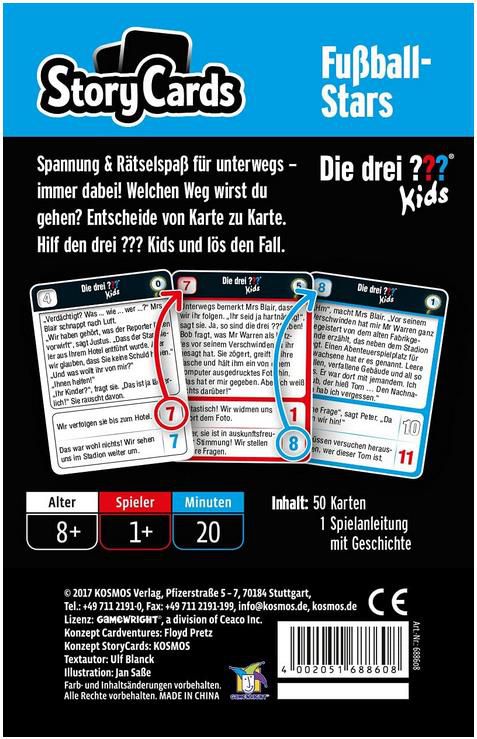 Kosmos Story Cards   Die drei ??? Kids Fußball Stars für 6,39€ (statt 9€)   Prime