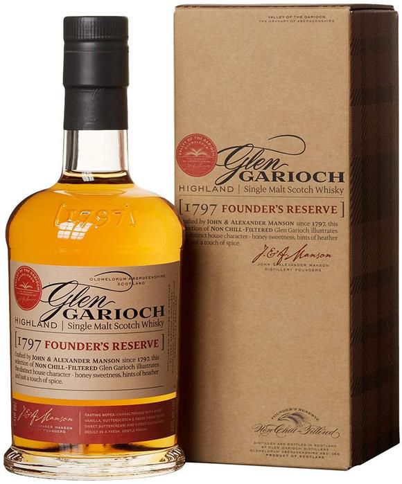 Glen Garioch Founders Reserve Highland Scotch Whisky, 48% Vol, 0,7l für 27,89€ (statt 34€)