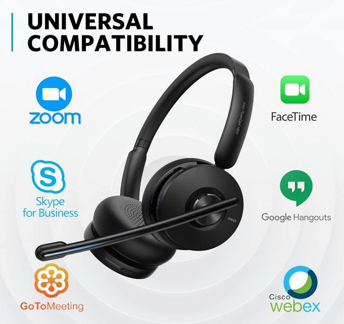 Anker PowerConf H500 Bluetooth Headset mit Ladepad für 85,49€ (statt 140€)