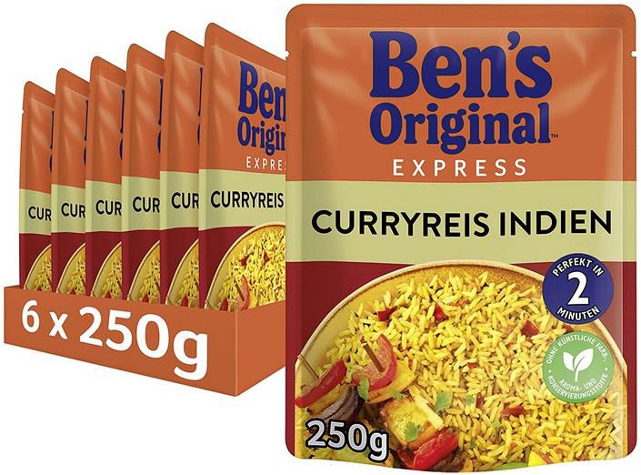 6x Bens Original Express Curryreis ab 8,99€ (statt 14€)   Prime