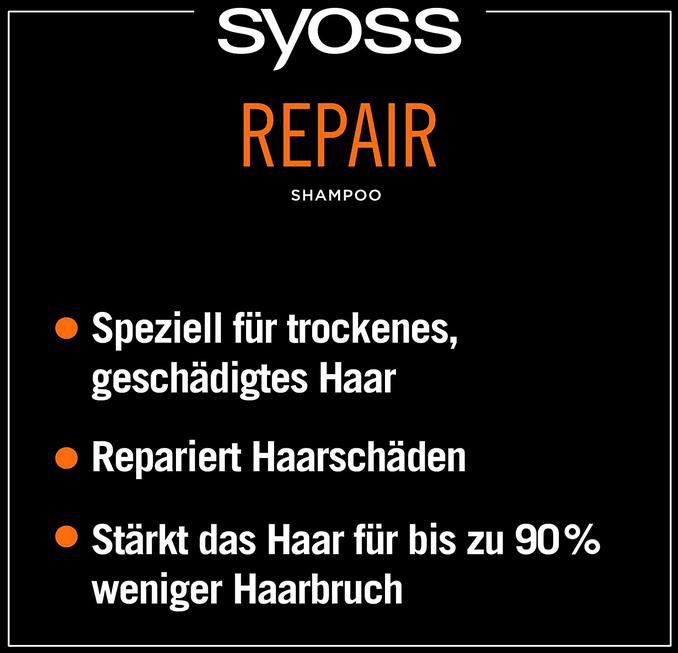 Syoss Repair Shampoo, 440 ml ab 1,83€ (statt 2,29€)