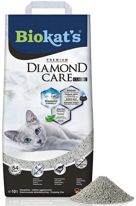 10 Liter Biokats Diamond Care Classic Katzenstreu ab 7,64€ (statt 12€)   Prime Sparabo