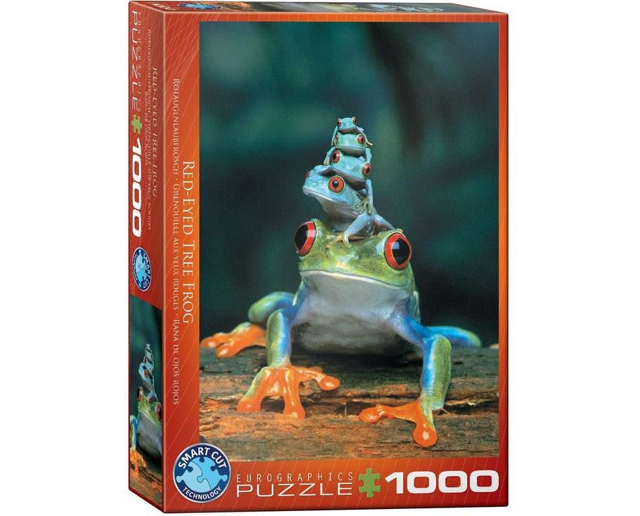 Eurographics Rotaugenlaubfrosch Puzzle mit 1.000 Teilen für 6,49€ (statt 15€)   Prime