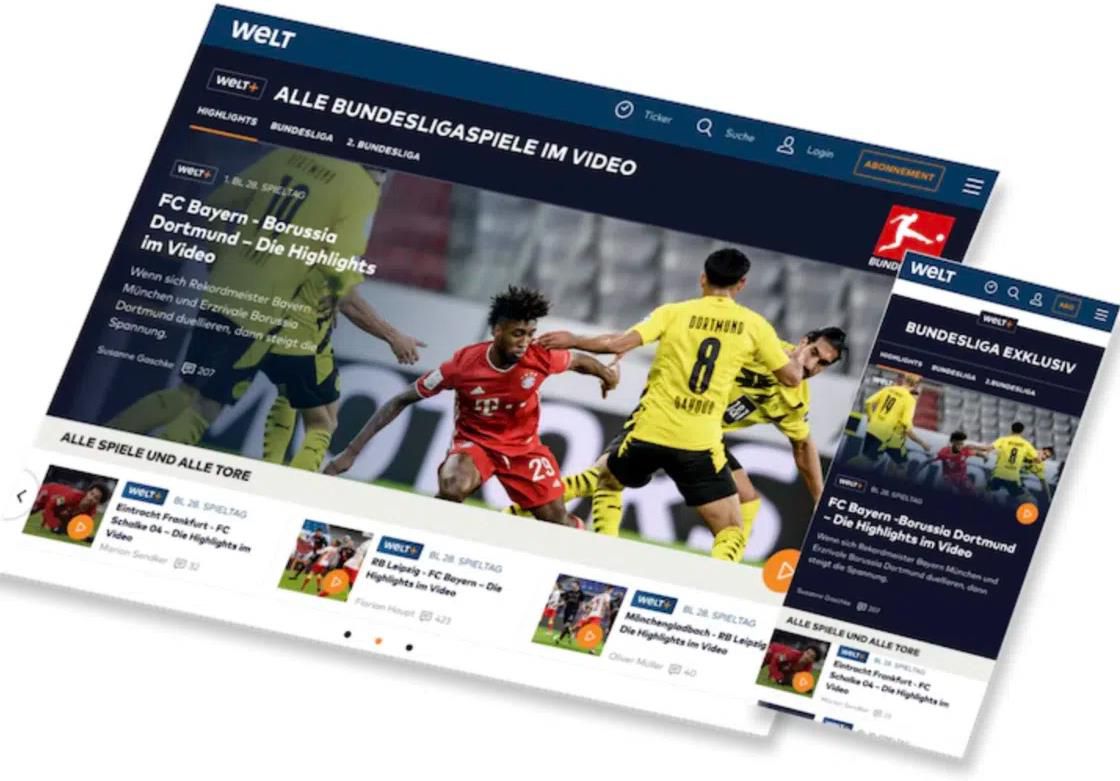 3 Monate WELTplus inkl. Bundesliga Video Highlights für 9€ (statt 30€)