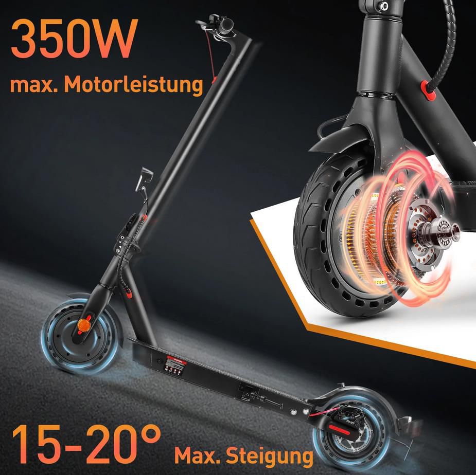 iScooter E9Pro E Scooter mit Strassenzulassung für 344,99€ (statt 399€)