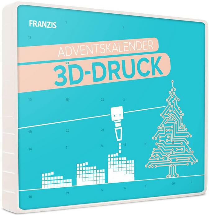 Franzis 67280   Adventskalender 3D Druck für Maker, 24 3D Druck  und Elektronikprojekte für 22,45€ (statt 32€)   Prime