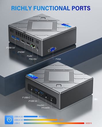 NiPoGi CK10   MiniPC mit i5, 16 / 512GB & Win11 für 303,87€ (statt 469€)