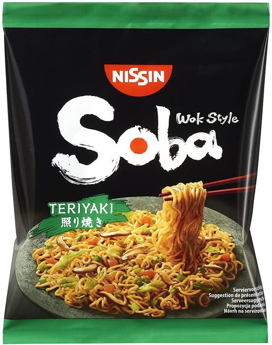 9er Pack Nissin Soba Bag Teriyaki, 110 g ab 6€ (statt 8€)   Prime Sparabo