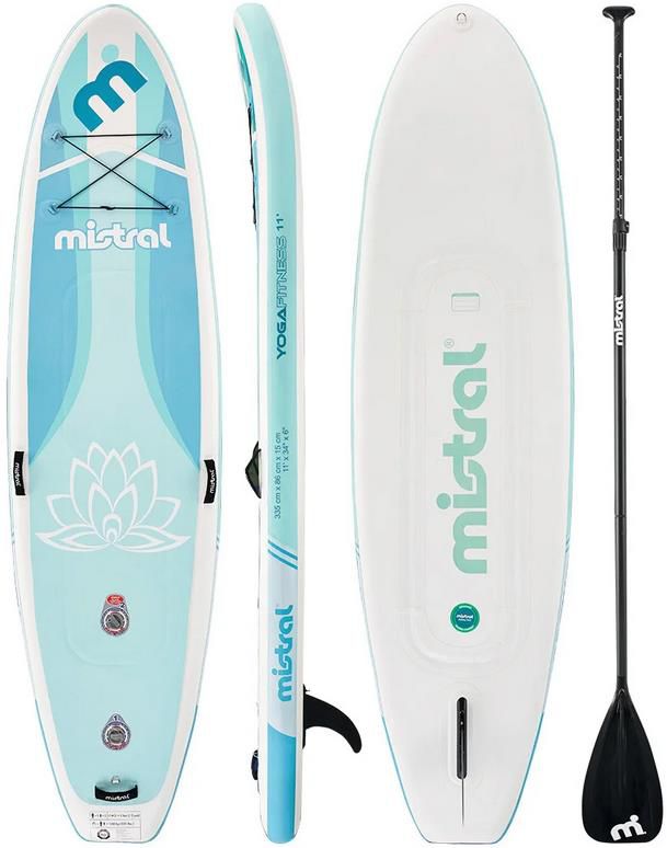 Mistral SUP Yoga 11 mit Doppelkammer System un Zubehör für 299€ (statt 349€)