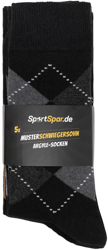 5 Paar SportSpar Musterschwiegersohn Argyle Socken ab 2,77€ zzgl. Versand