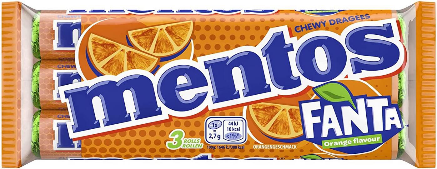 3er Pack Mentos Fanta Orange Dragees ab 1,11€   Prime Sparabo