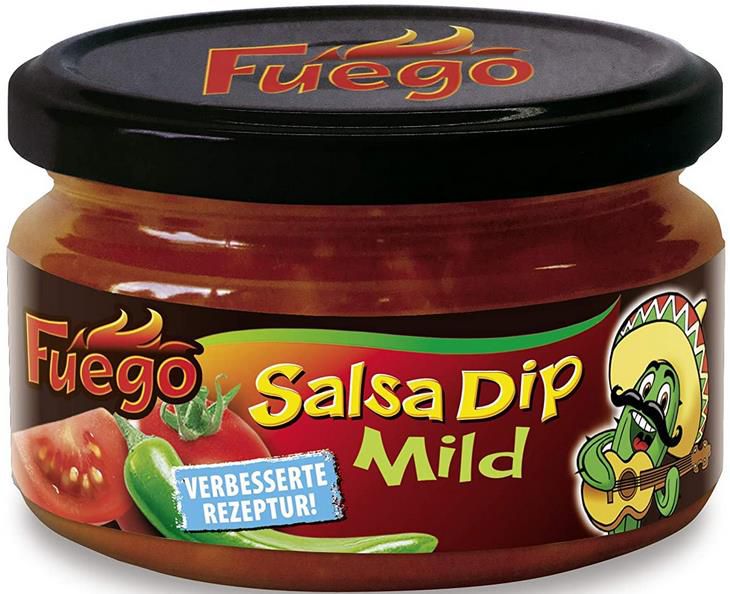4er Pack Fuego Salsa Dip Mild, 200 g ab 7€ (statt 9€)   Prime Sparabo