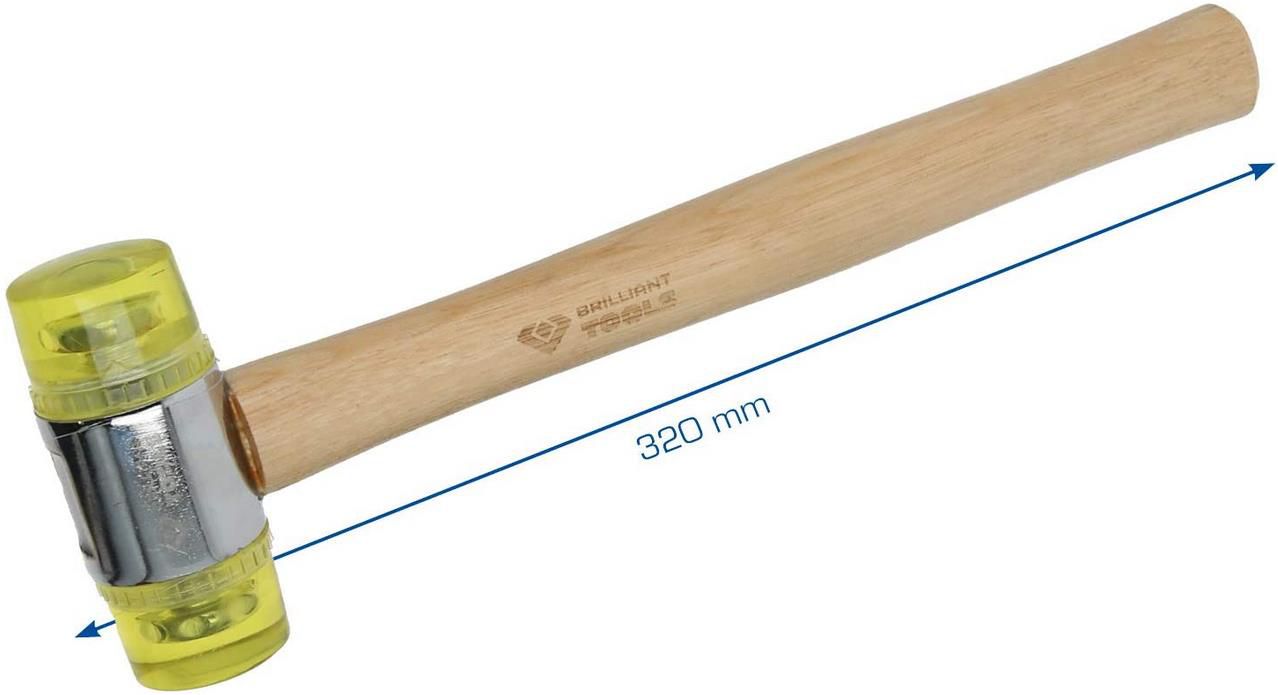 Brilliant Tools BT071930 Kunststoff Schonhammer, 40 mm für 7,76€ (statt 15€)   Prime