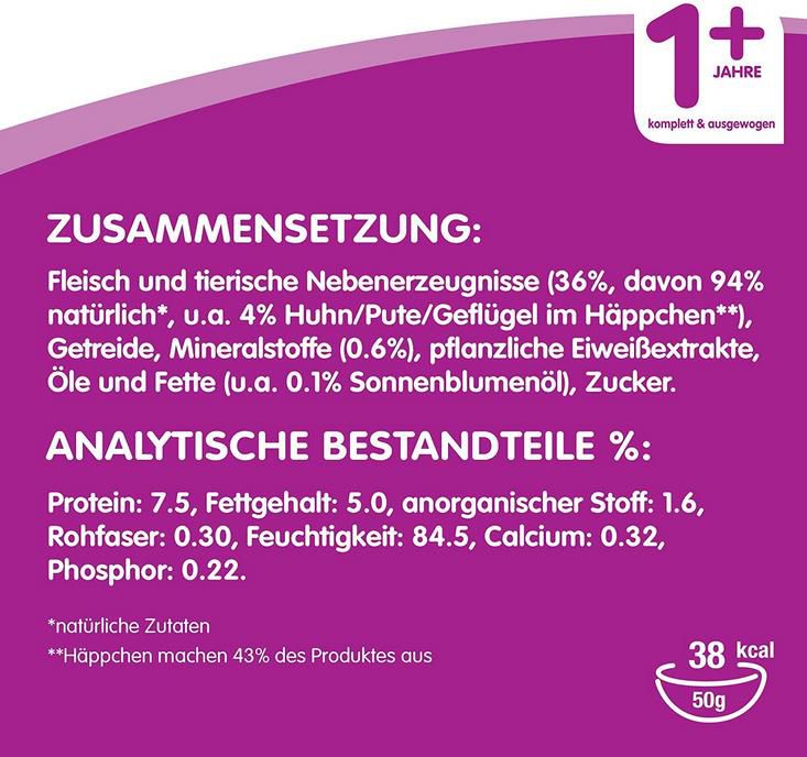 72 Beutel Whiskas Fresh Menue Katzenfutter mit Geflügel in Sauce á 50g ab 15,84€ (statt 24€)   Prime Sparabo