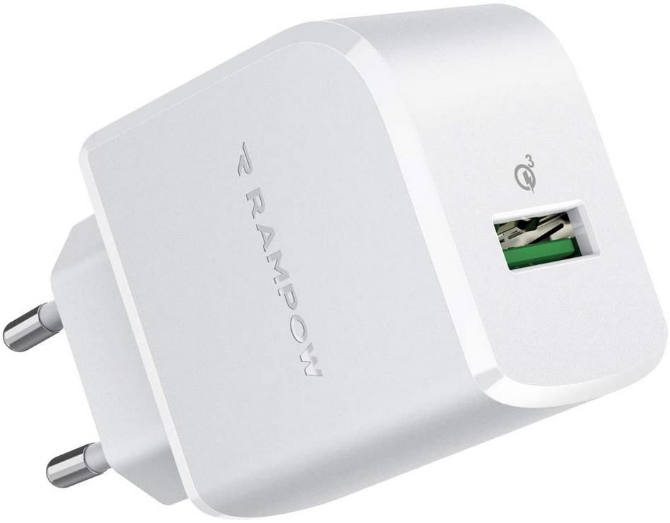 Rampow Quick Charge 3.0 USB Ladegerät mit 19.5W für 4,39€ (statt 11€)   Prime