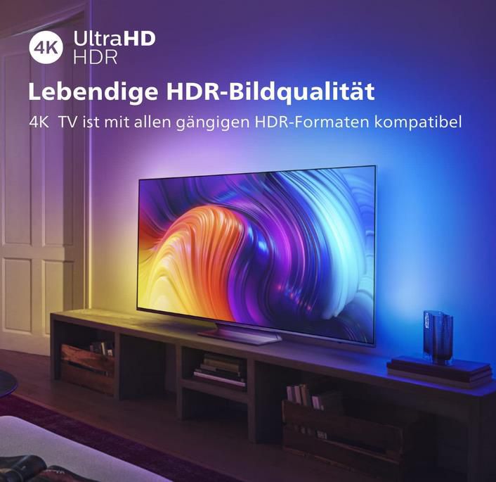 Philips 50PUS8807/12   50 Zoll 4K Smart TV mit 120Hz + Ambilight für 759€ (statt 849€)