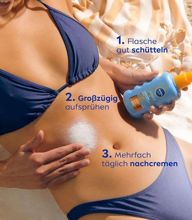 Nivea Sun Schutz & Bräune Spray LSF 30 inkl. Reisegröße, 200 ml + 30 ml ab 7,67€ (statt 10€)   Prime Sparabo