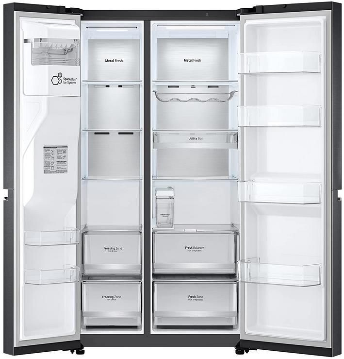 LG GSLV91MCAD Side by Side Kühlschrank mit Eis  und Wasserspender, 635L für 1.582€ (statt 1.829€)