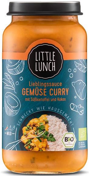 4x Little Lunch Lieblingssauce Bio Gemüse Curry, 250g ab 6,96€ (statt 9€)   Prime Sparabo