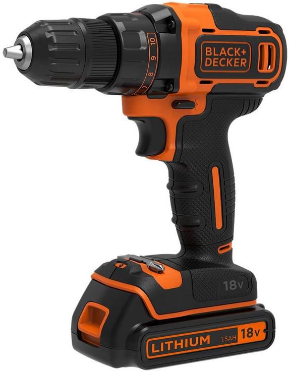 Black+Decker BDCDD186 QW Akku Bohrschrauber mit Akku und Ladegerät für 39,90€ (statt 58€)