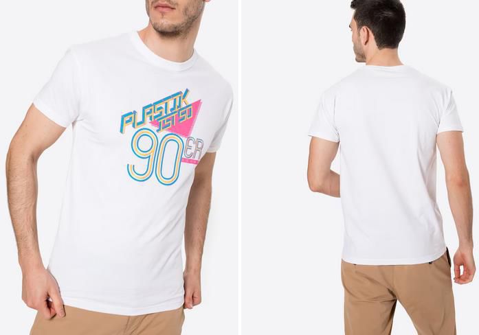 Derbe Plastik ist so 90er Herren T Shirt für 16,90€ (statt 20€)