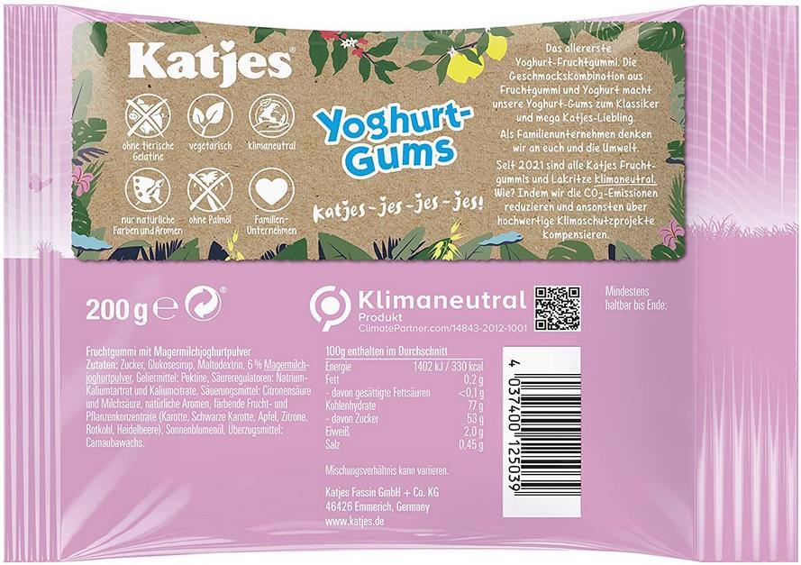 4x Katjes Yoghurt Gums, 200g Tüten ab 2,70€   Prime Sparabo