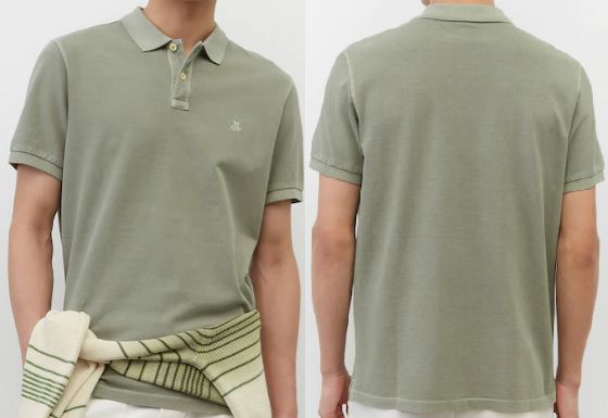 Marc OPolo Poloshirt Piqué aus Bio Baumwolle in Grün und Hellblau ab 29,95€ (statt 44€)