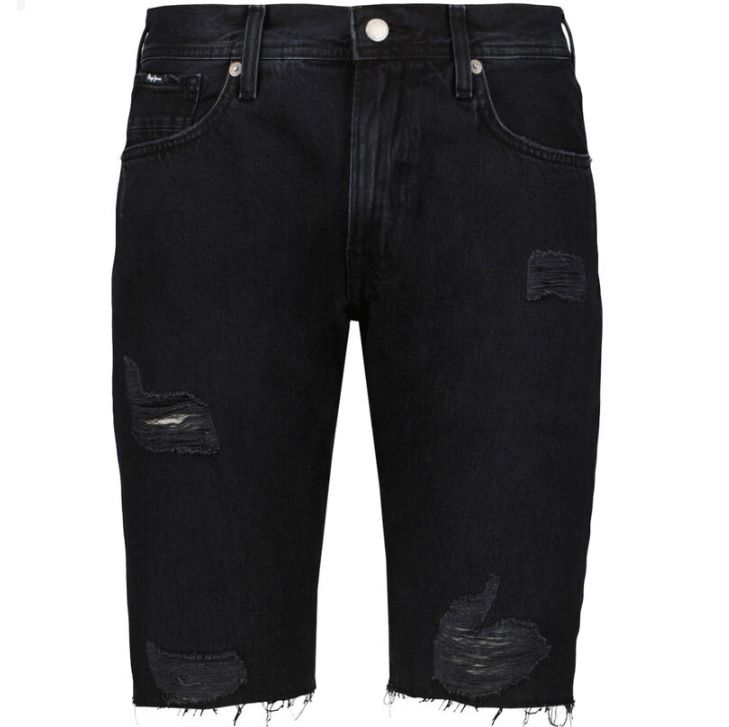 Pepe Jeans Herren Jeansshorts Stanley in Schwarz für 35,94€ (statt 44€)