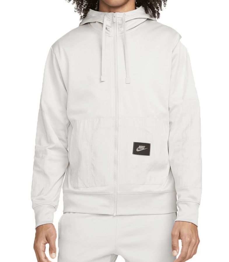 Nike Fleece Fullzip Hoodie BB in Hellgrau für 37,49€ (statt 55€)