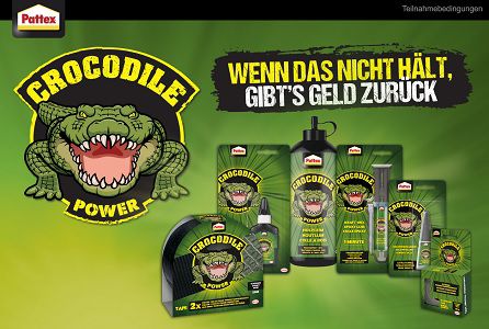 Pattex Crocodile Power ausprobieren   bei Unzufriedenheit Geld zurück