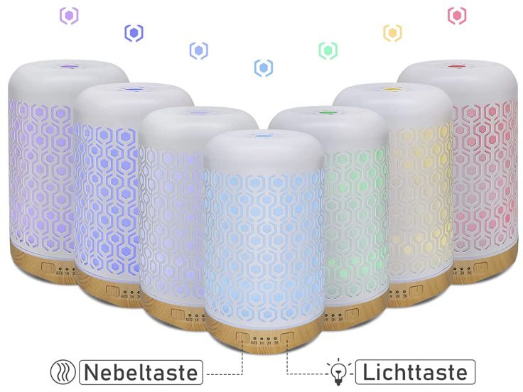 Bobolyn Diffusor, Luftbefeuchter & Nachtlicht für 17,39€ (statt 29€)