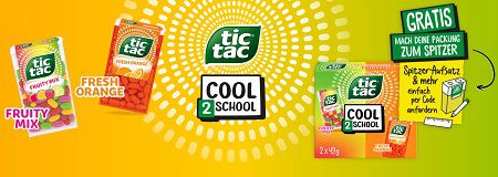 Mit dem Kauf von Tic Tac Back to School Set gratis abfassen