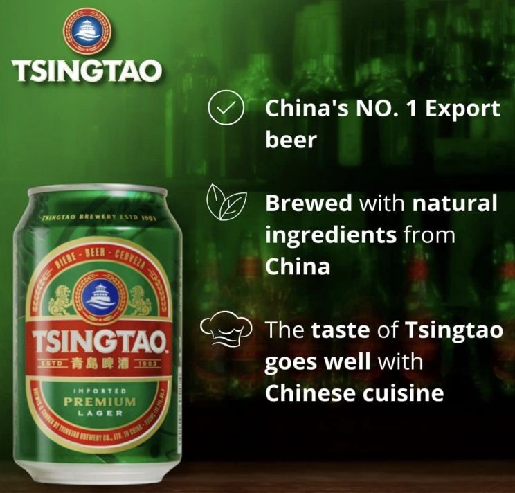 24x TSINGTAO Bier (330ml Dose) für 23,26€  zzgl.  Pfand